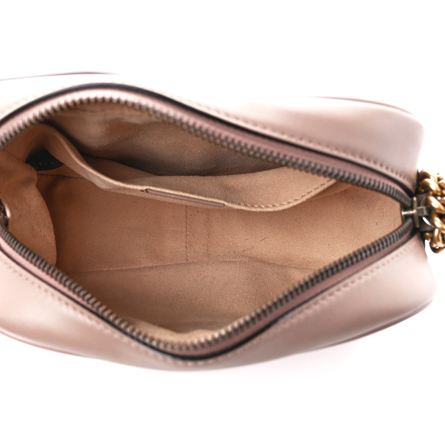 Calfskin Matelasse Mini GG Marmont Chain Shoulder Bag Porcelain Rose