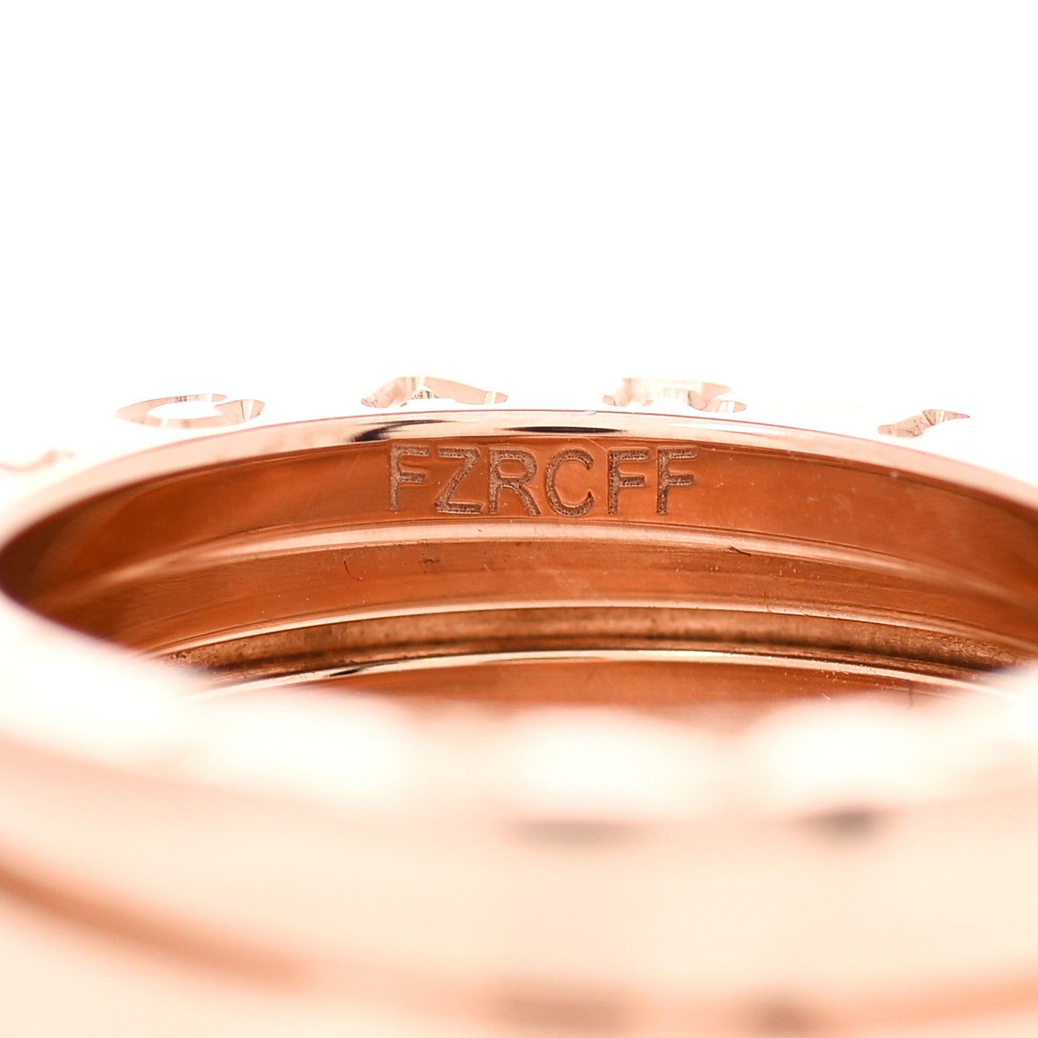 Bulgari 18K Rose Gold B.Zero1 Four-Band Ring 49 4.75 7 of 8