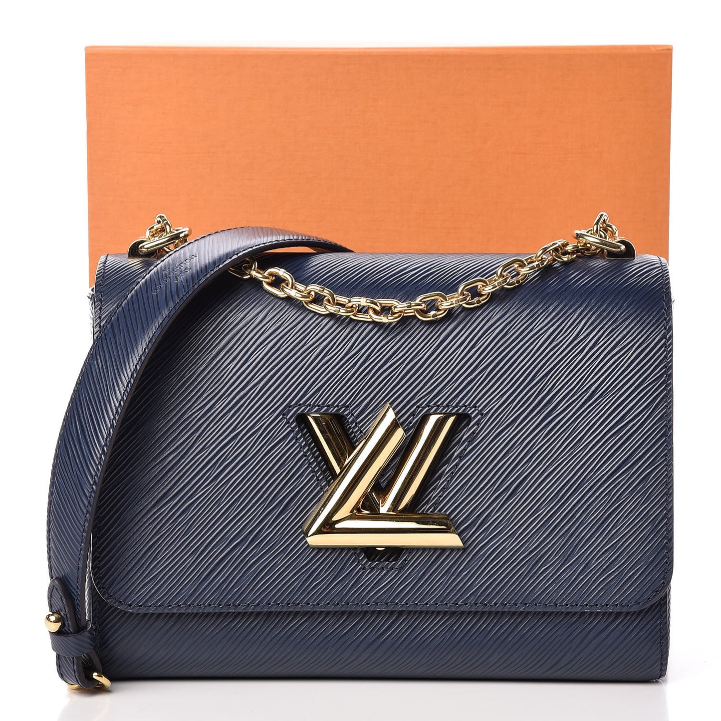 Epi Twist Shoulder Bag MM Indigo