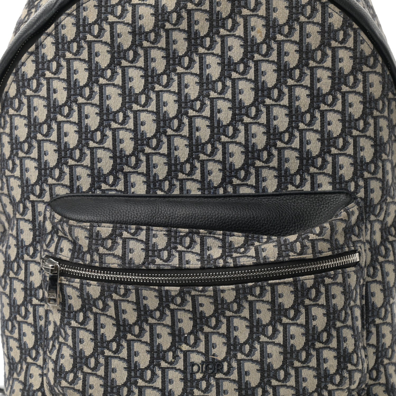 Christian Dior Oblique Calfskin Rider Backpack Beige Black 8 of 13