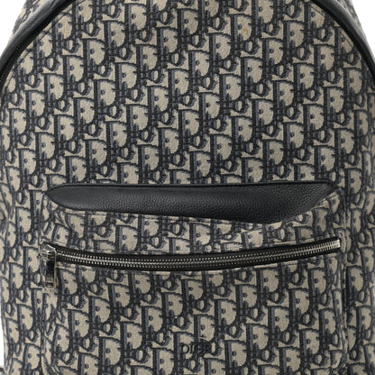 Christian Dior Oblique Calfskin Rider Backpack Beige Black 8 of 13