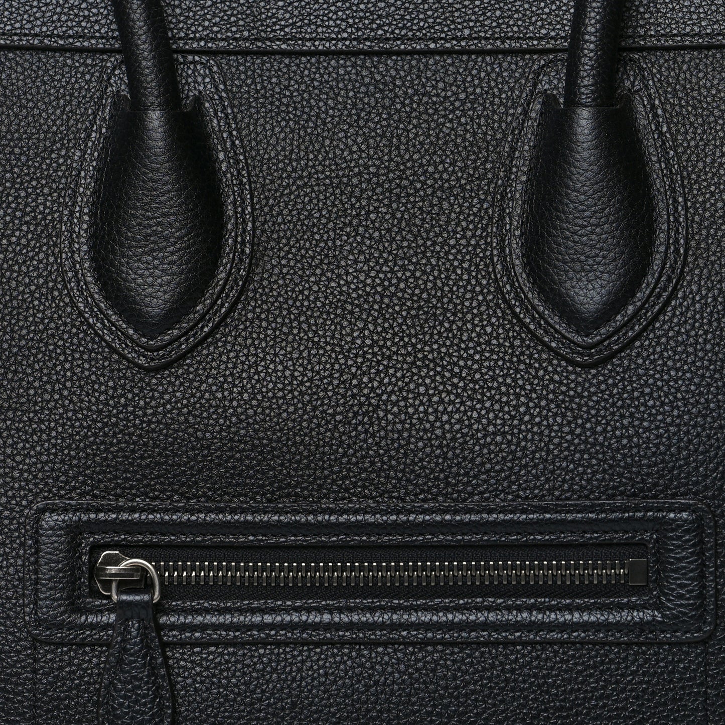 Drummed Calfskin Mini Luggage Black