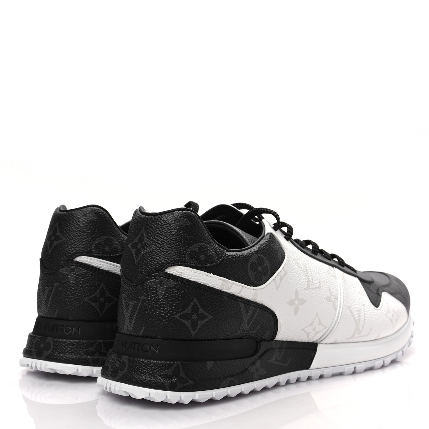 Louis Vuitton Monogram Eclipse Ice Reverse Mens Run Away Sneakers 9 4 of 10