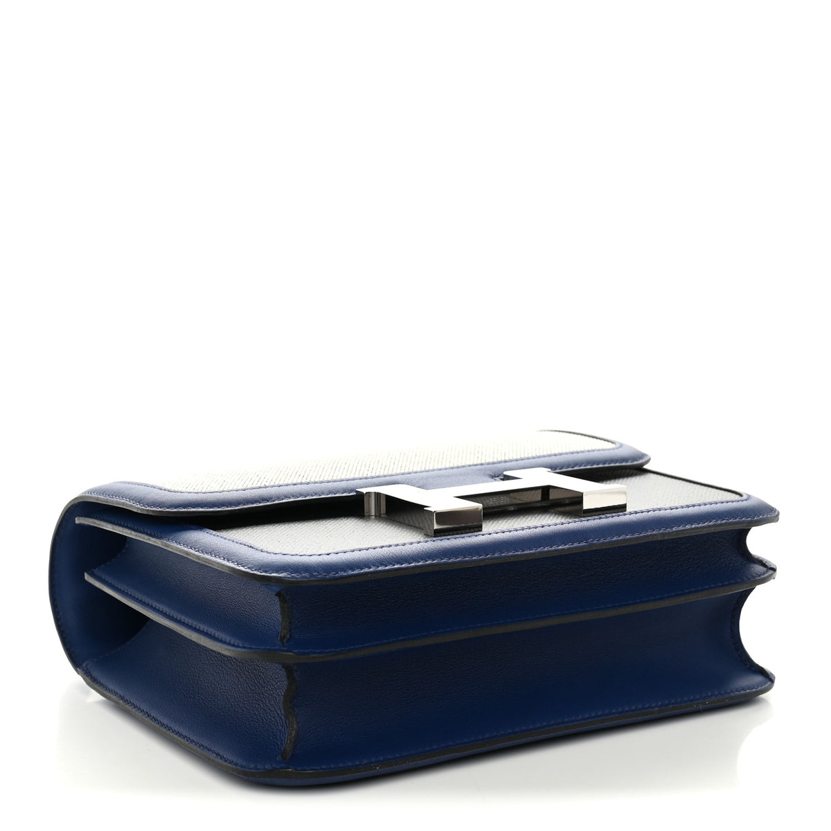Hermes Swift Toile Constance 24 Bleu Saphir Black Ecru 4 of 11