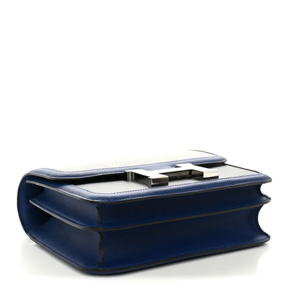 Hermes Swift Toile Constance 24 Bleu Saphir Black Ecru 4 of 11