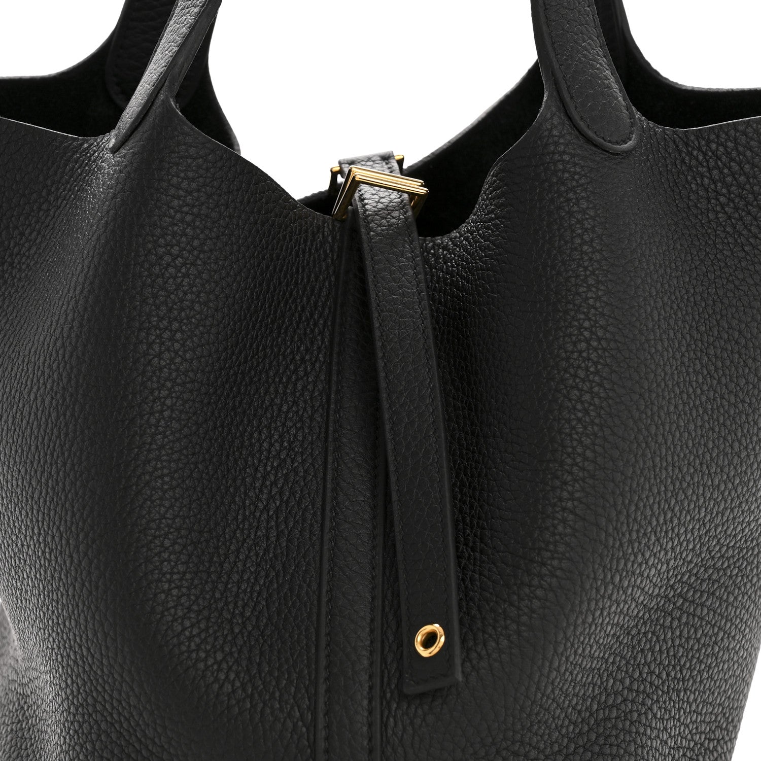 Hermes Taurillon Clemence Picotin Lock 22 MM Black 8 of 11