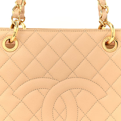Chanel Caviar Quilted Grand Shopping Tote GST Beige Clair 9 of 16
