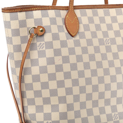 Louis Vuitton Damier Azur Neo Neverfull MM Rose Ballerine 13 of 16