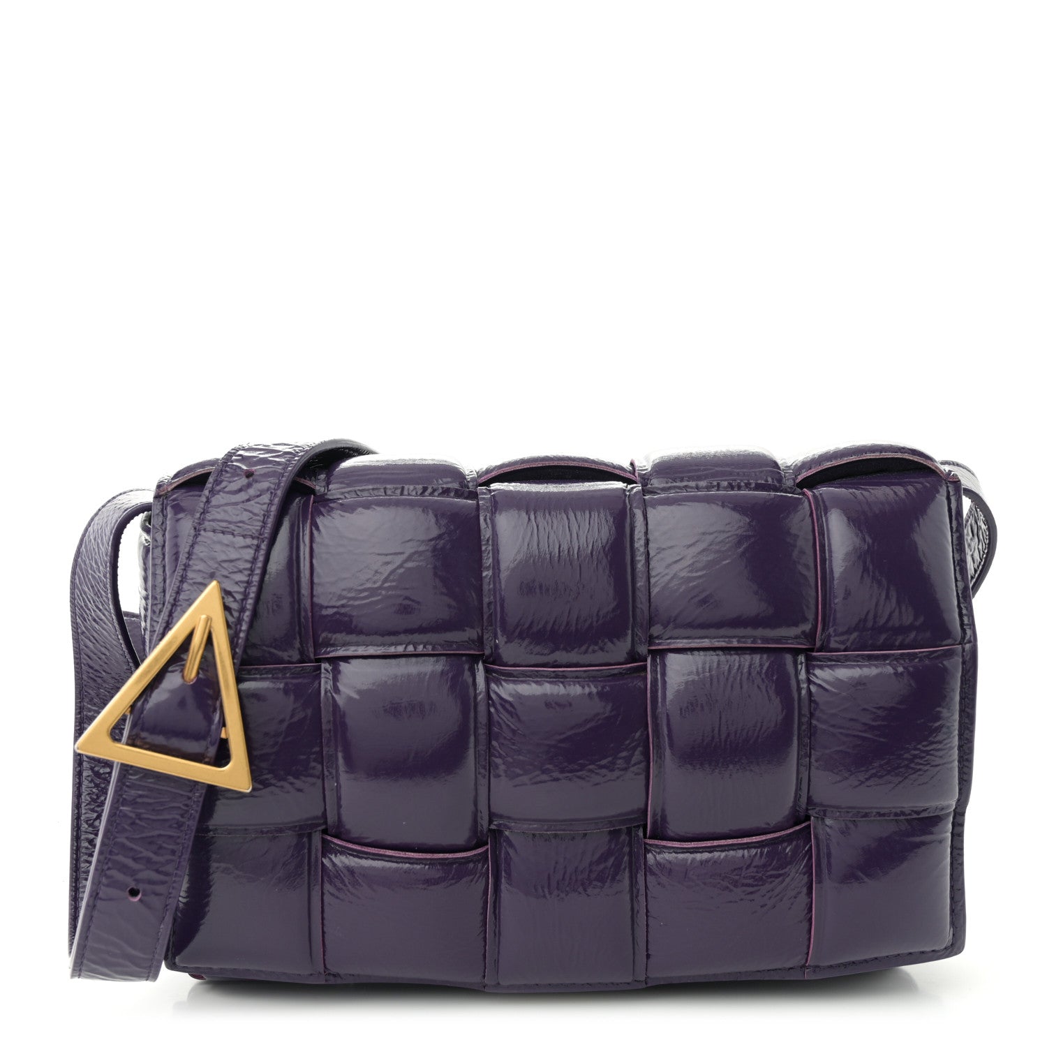 Bottega Veneta Textured Deerskin Maxi Intrecciato Padded Cassette Crossbody Bag Raisin 1 of 12