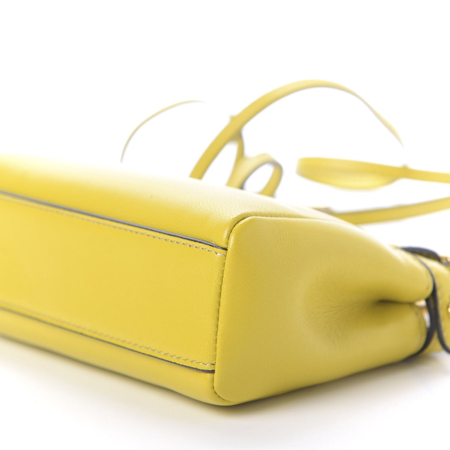 Shiny Nappa Micro Peekaboo Iconic Satchel Lime