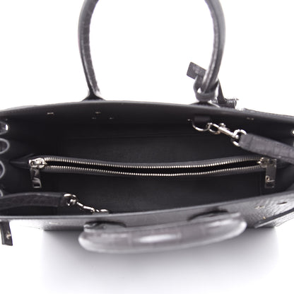Saint Laurent Crocodile Embossed Small Sac De Jour Asphalt 5 of 14