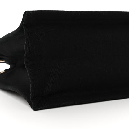 Saint Laurent Canvas Calfskin Leopard Print Rive Gauche Noe Tote Natural Black 9 of 11
