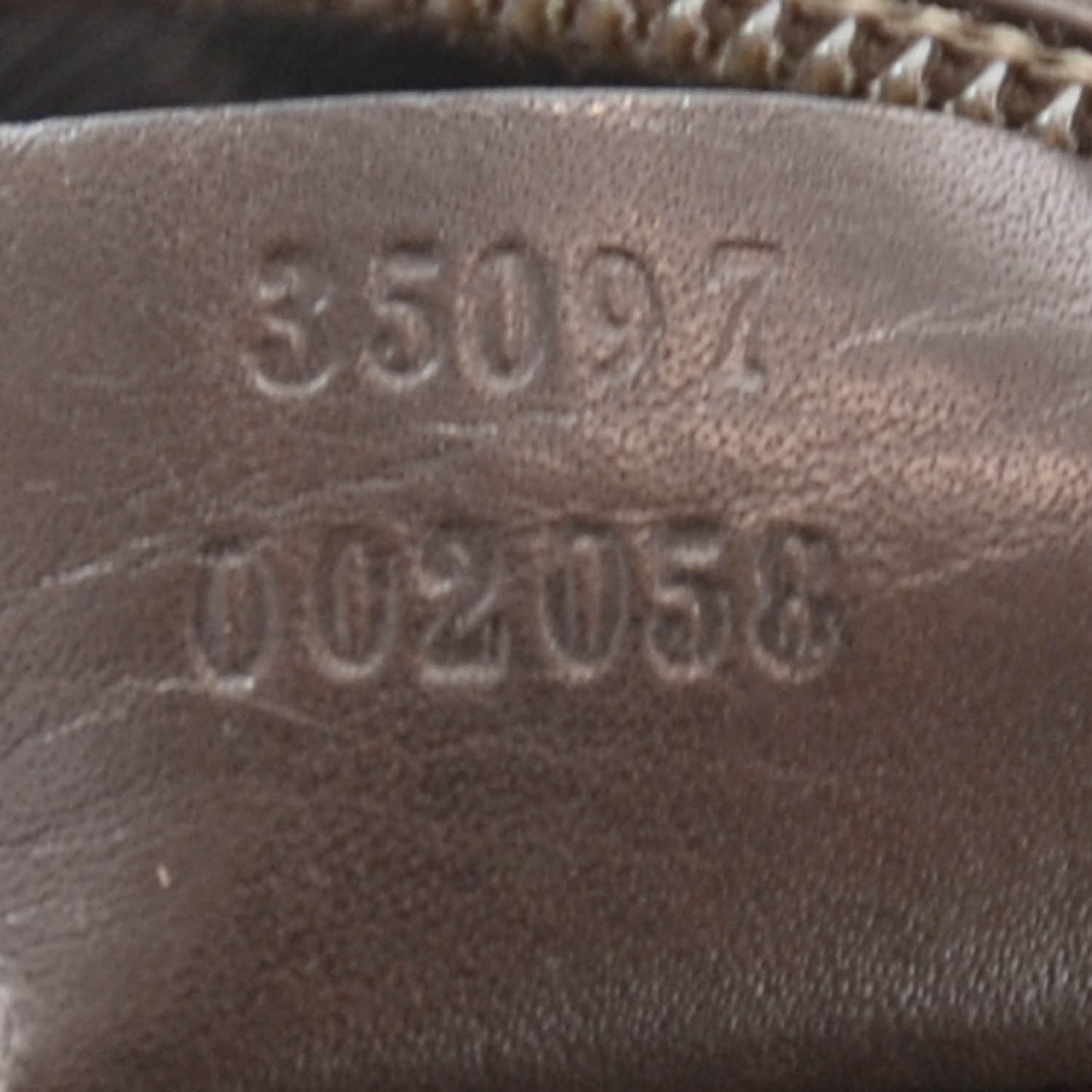 Denim Monogram Shoulder Bag Brown