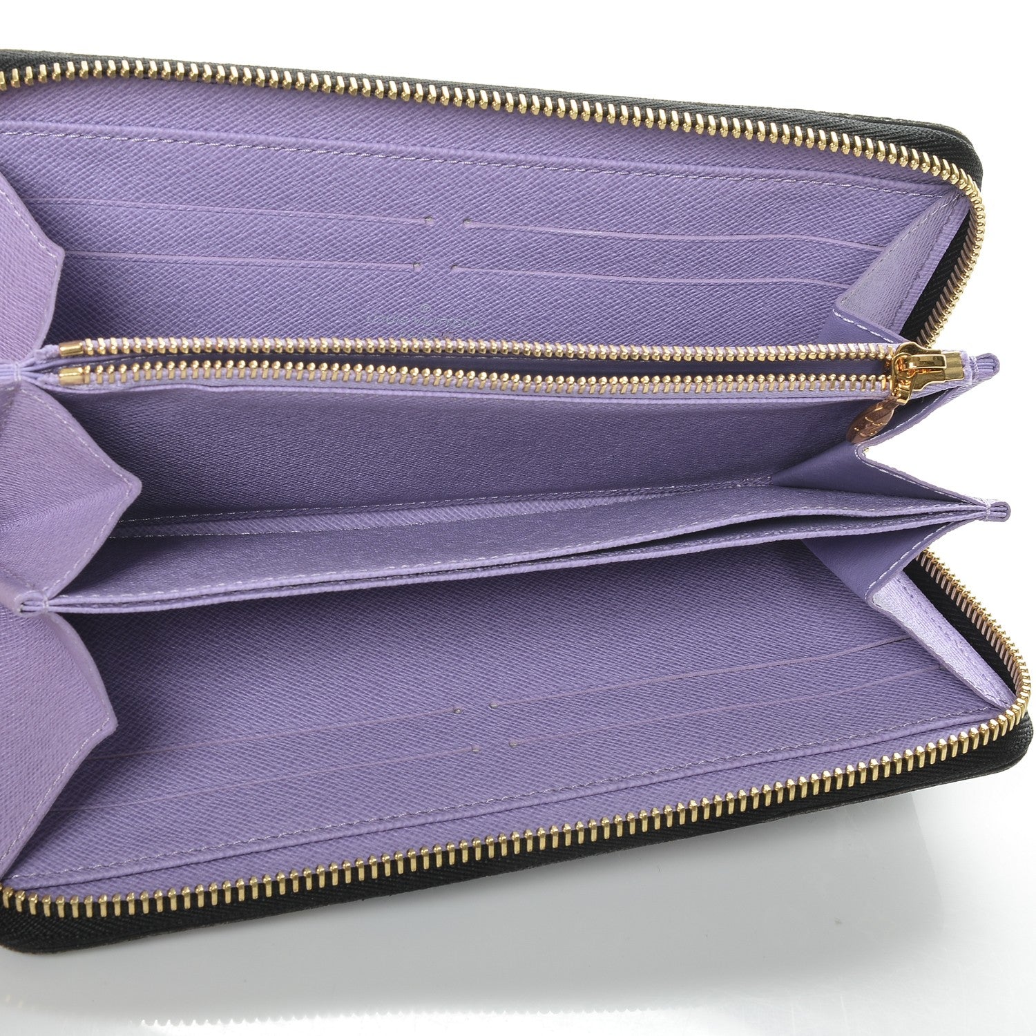 Louis Vuitton Monogram Multicolor Zippy Wallet Black Violet 5 of 6