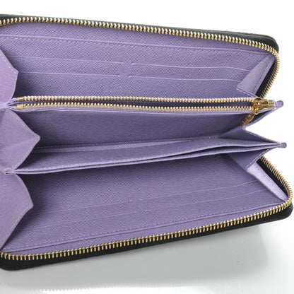 Louis Vuitton Monogram Multicolor Zippy Wallet Black Violet 5 of 6