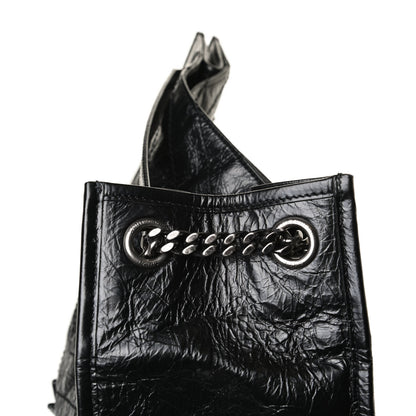 Saint Laurent Crinkled Calfskin Matelasse Monogram Niki Shoulder Bag Black 12 of 17