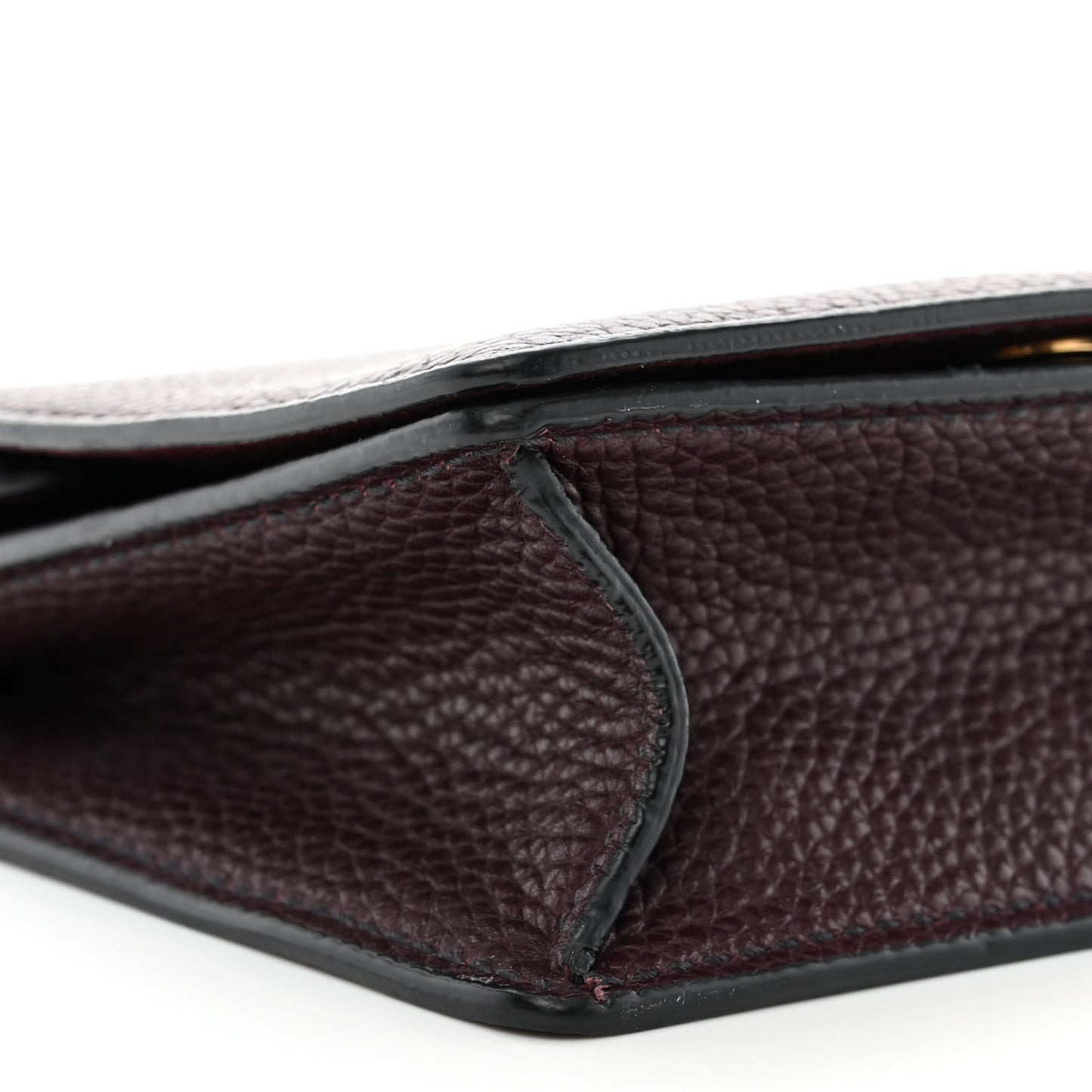 Grained Calfskin D-Bee Crossbody Burgundy