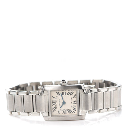 Cartier Stainless Steel 20mm Tank Francaise Quartz Watch 2 of 7