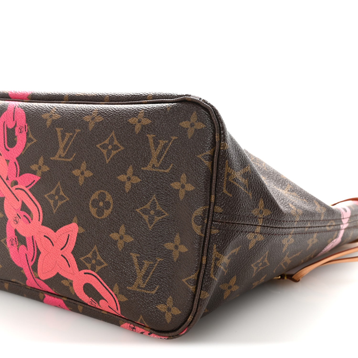 Louis Vuitton Monogram Bay Neverfull MM Rose Ballerine Poppy 10 of 10