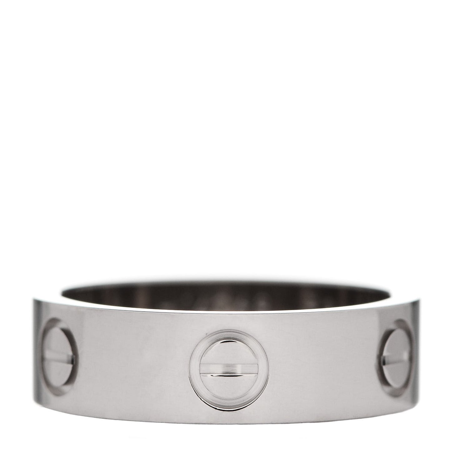 18K White Gold 5.5mm LOVE Ring 53 6.25