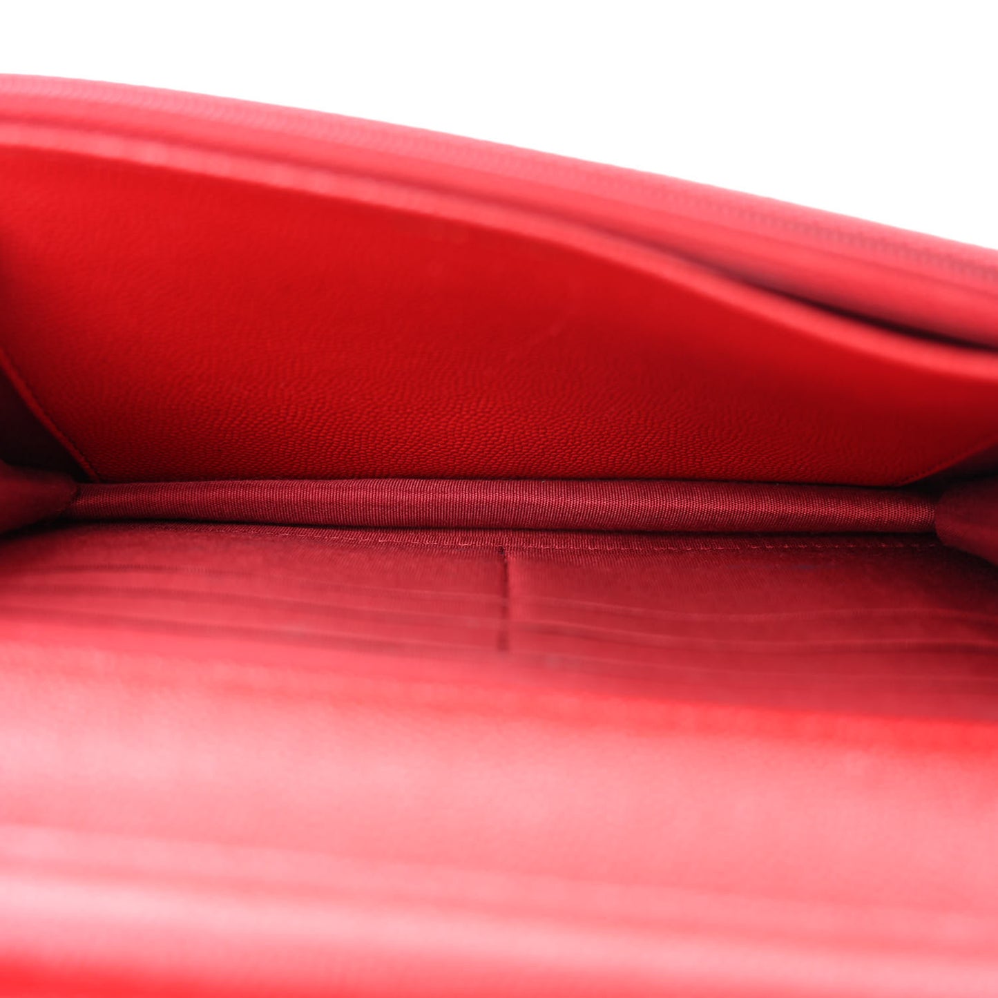 Caviar Quilted Vintage Mademoiselle Wallet On Chain WOC Red