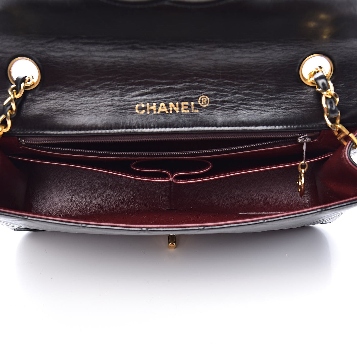 Lambskin Quilted Small Single Flap Bag Black