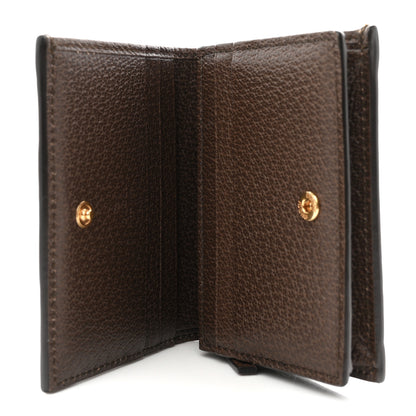 Gucci GG Supreme Monogram Web Ophidia Card Case Beige New Acero 5 of 8
