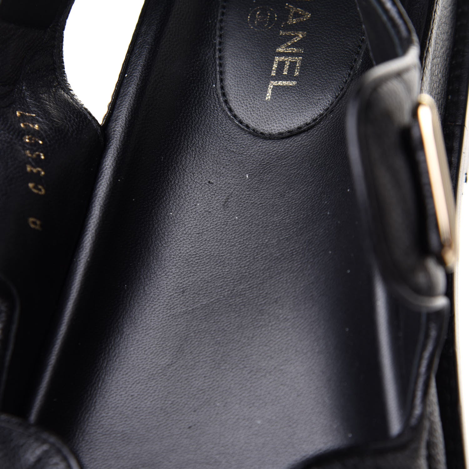 Chanel Grained Calfskin Velcro Dad Sandals 38 Black 16 of 17