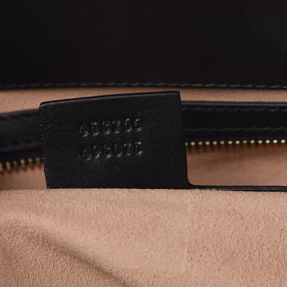 Gucci Nappa Bamboo Medium Nymphaea Top Handle Bag Black 7 of 10