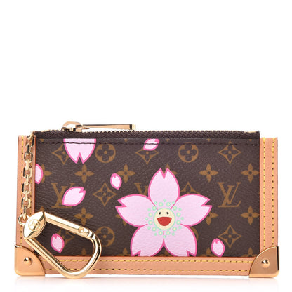 Louis Vuitton Monogram Cherry Blossom Key Pouch Brown 1 of 7