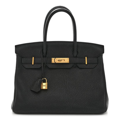 Hermes Togo BIRKIN 30 Black 1 of 9