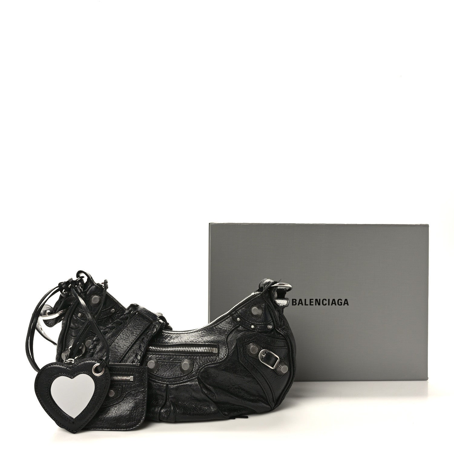 Balenciaga Agneau Arena Small Le Cagole Shoulder Bag Black 13 of 13