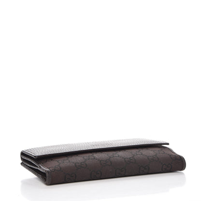 Gucci Canvas Monogram Calfskin Continental Wallet Brown 4 of 13