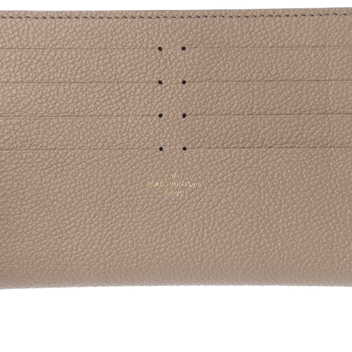 Calfskin Felicie Chain Wallet Card Holder Insert Tourterelle