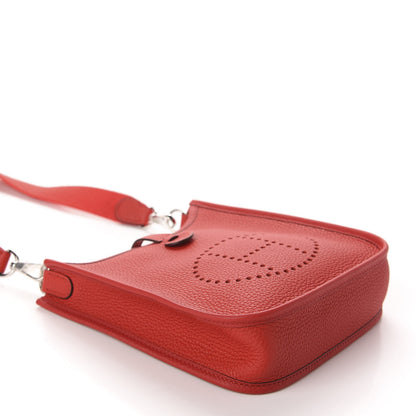 Hermes Taurillon Clemence Evelyne TPM Rouge de Coeur 4 of 11