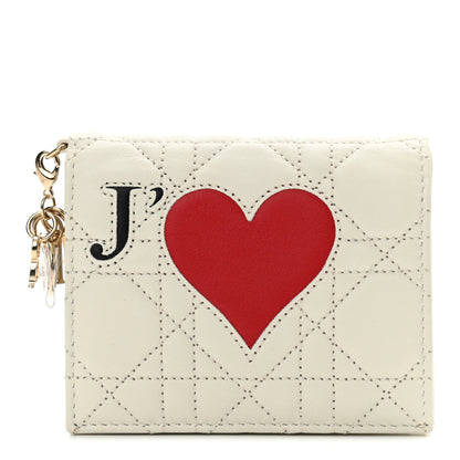 Christian Dior Lambskin Cannage DiorAmour Chinese Valentines Card Holder Multicolor 1 of 7
