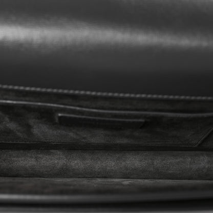 Saint Laurent Smooth Calfskin Medium Monogram Sunset Satchel Anthracite 5 of 9