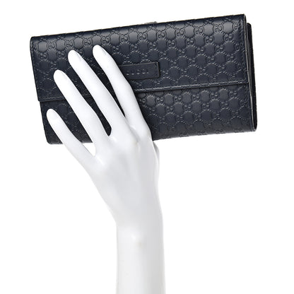 Gucci Microguccissima Continental Flap Wallet Navy 2 of 10