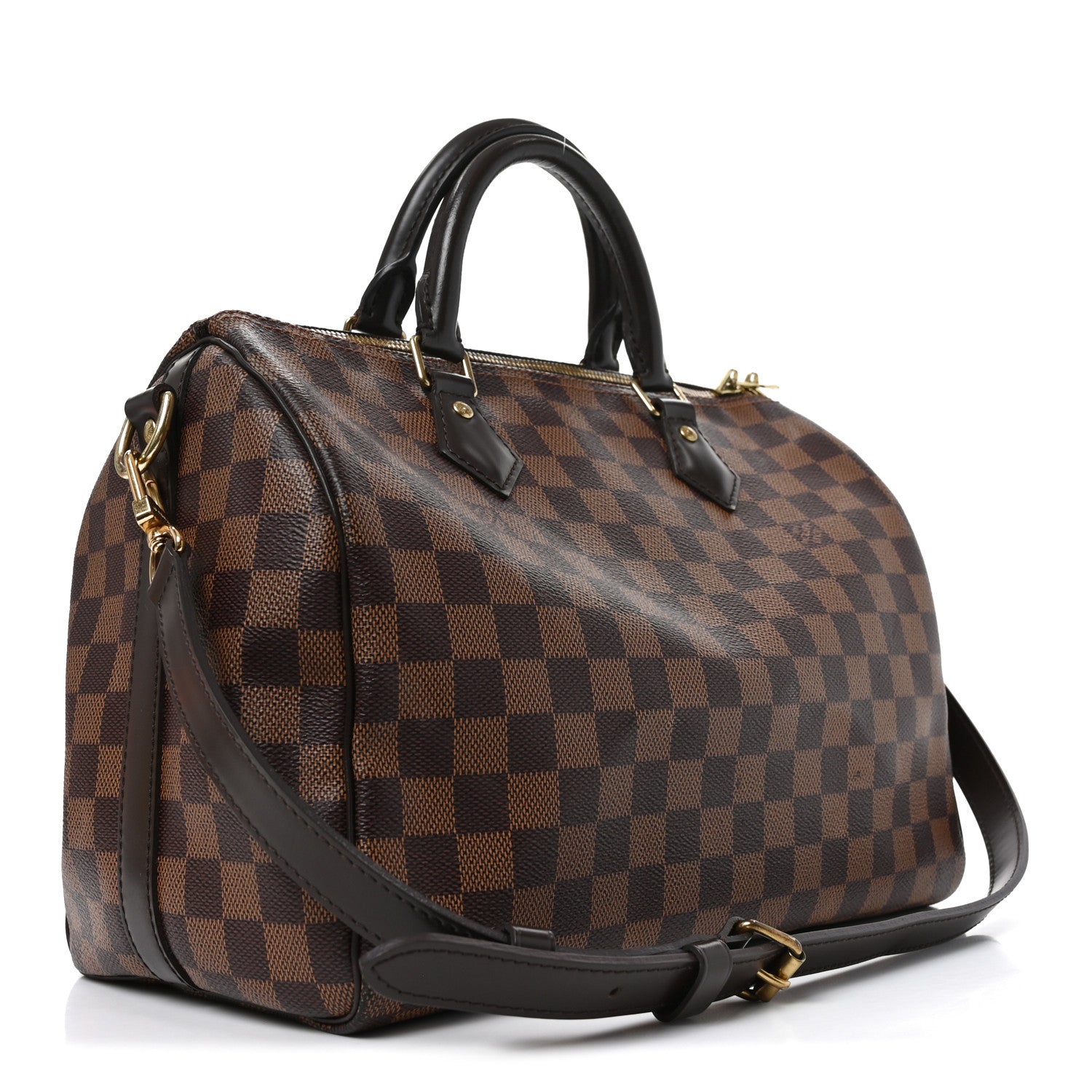 Louis Vuitton Damier Ebene Speedy Bandouliere 30 3 of 10