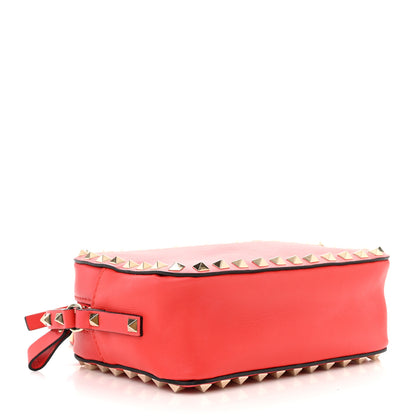 Valentino Garavani Calfskin Rockstud Camera Crossbody Bag Deep Orange 4 of 9