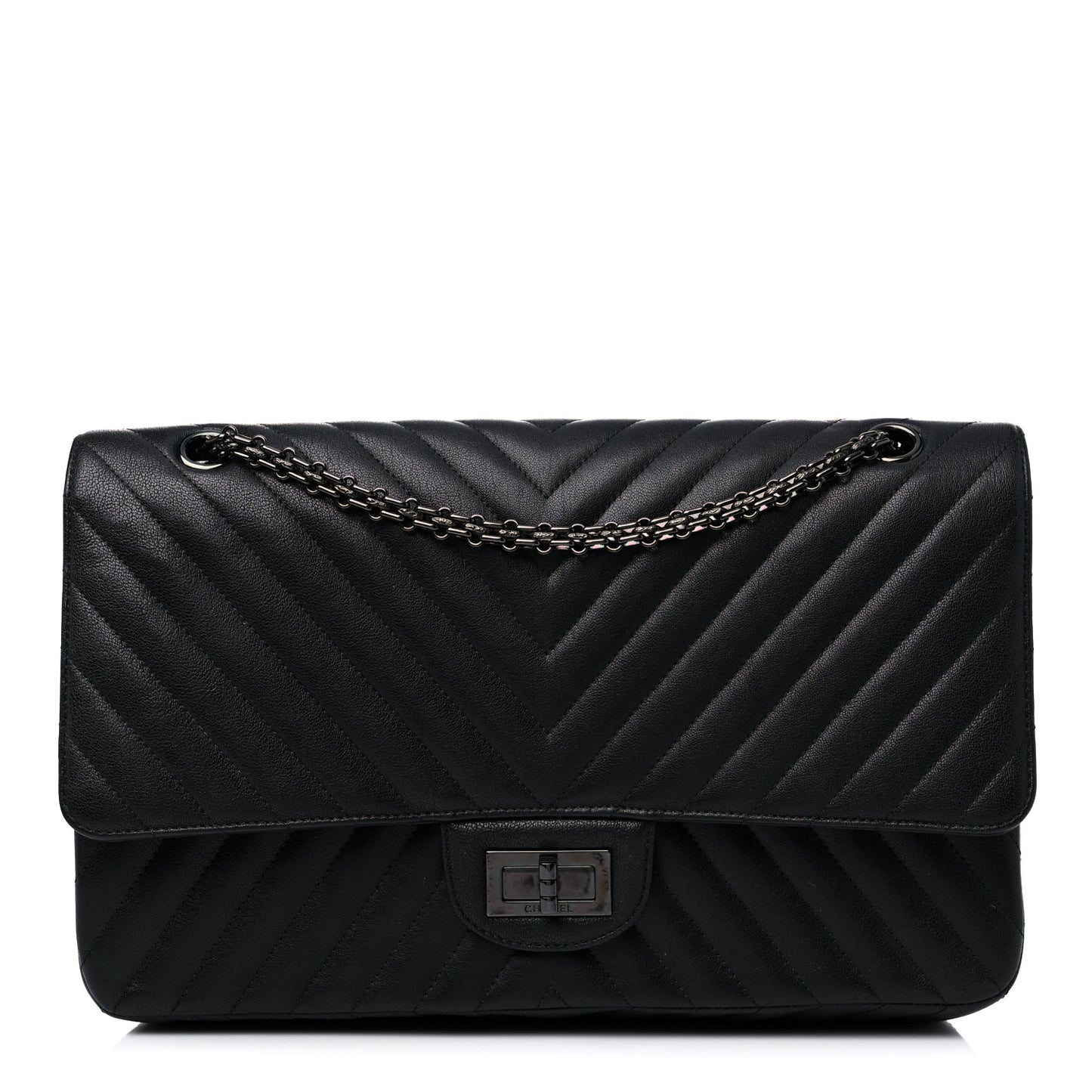 Sheepskin Chevron Quilted 2.55 Reissue 227 Flap So Black