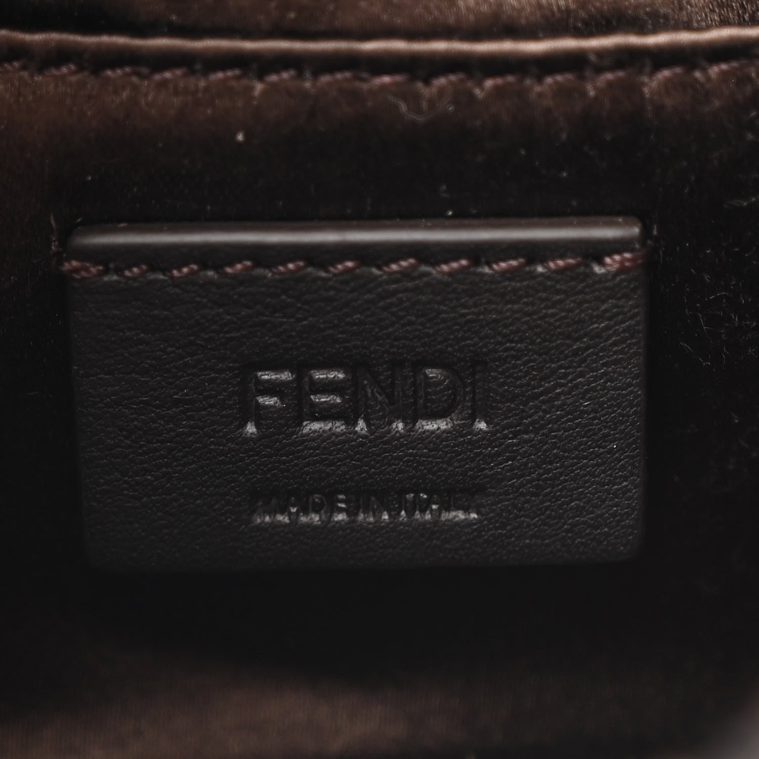 Fendi Calf Hair Leopard Print Phone Baguette Moro 6 of 10
