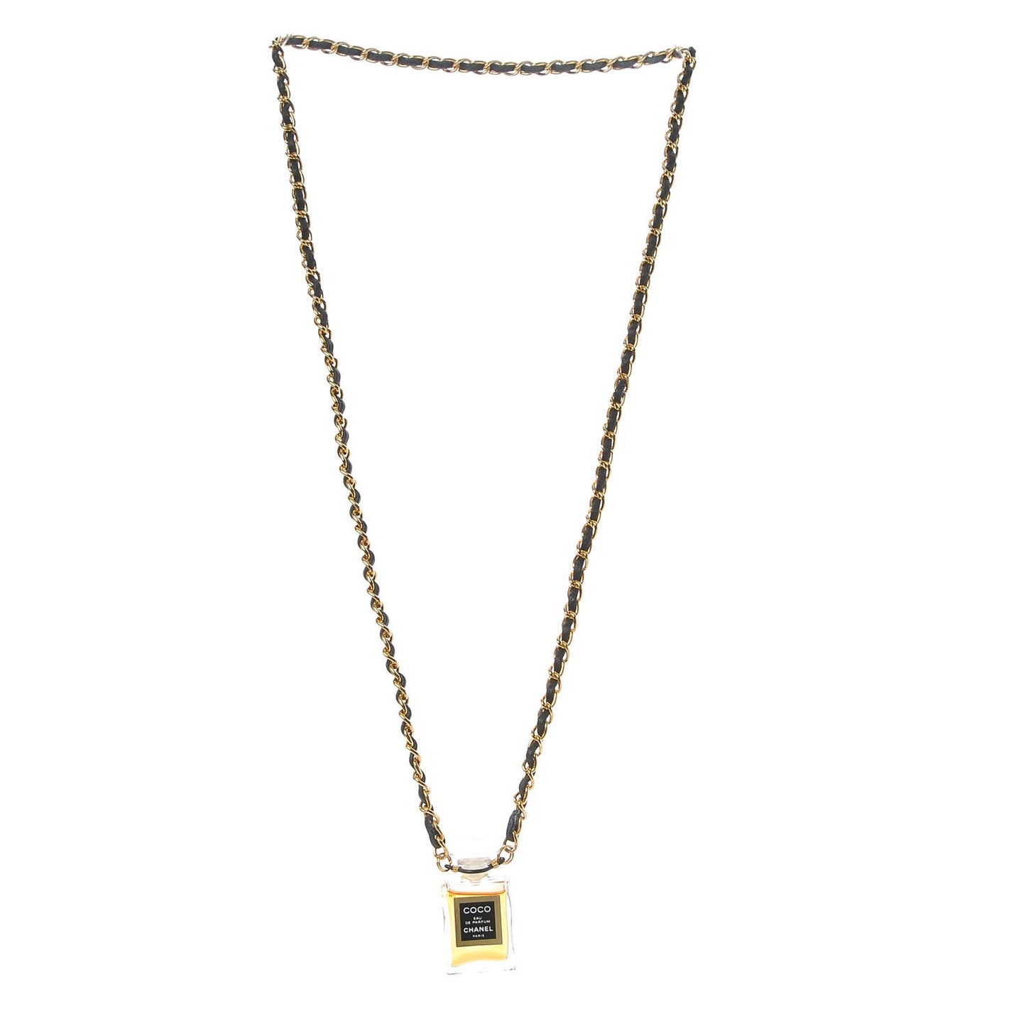 N°5 Perfume Bottle CC Necklace Gold