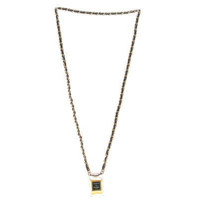Chanel N°5 Perfume Bottle CC Necklace Gold 3 of 4