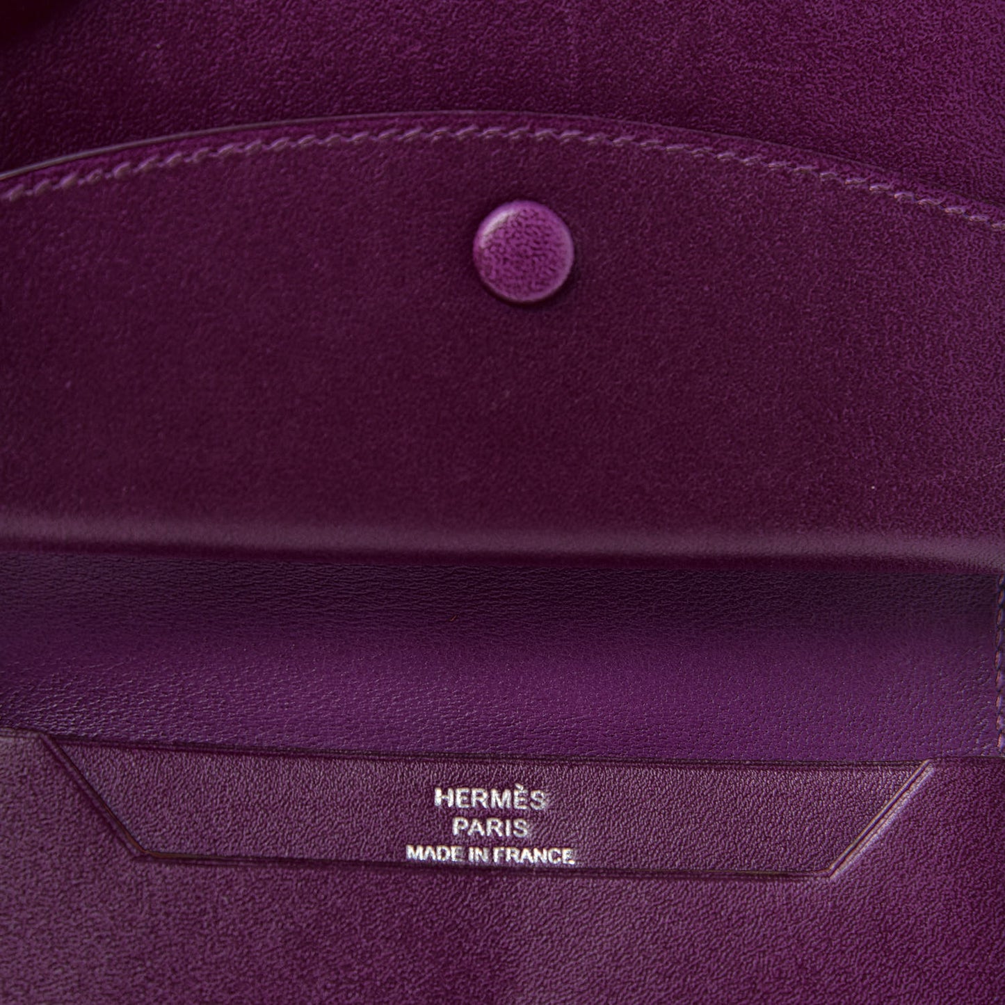 Tadelakt Lizard Bearn Card Holder Wallet Violet Bleu Petrole