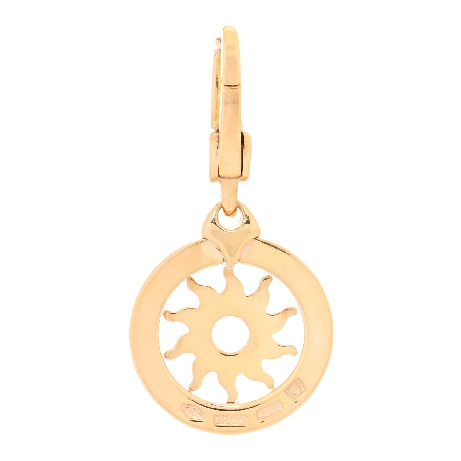 Bulgari 18K Yellow Gold Tondo Sole Charm Pendant 3 of 4
