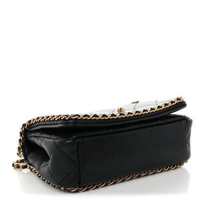 Chanel Caviar Quilted Mini Never Ending Chain Flap Black 4 of 11