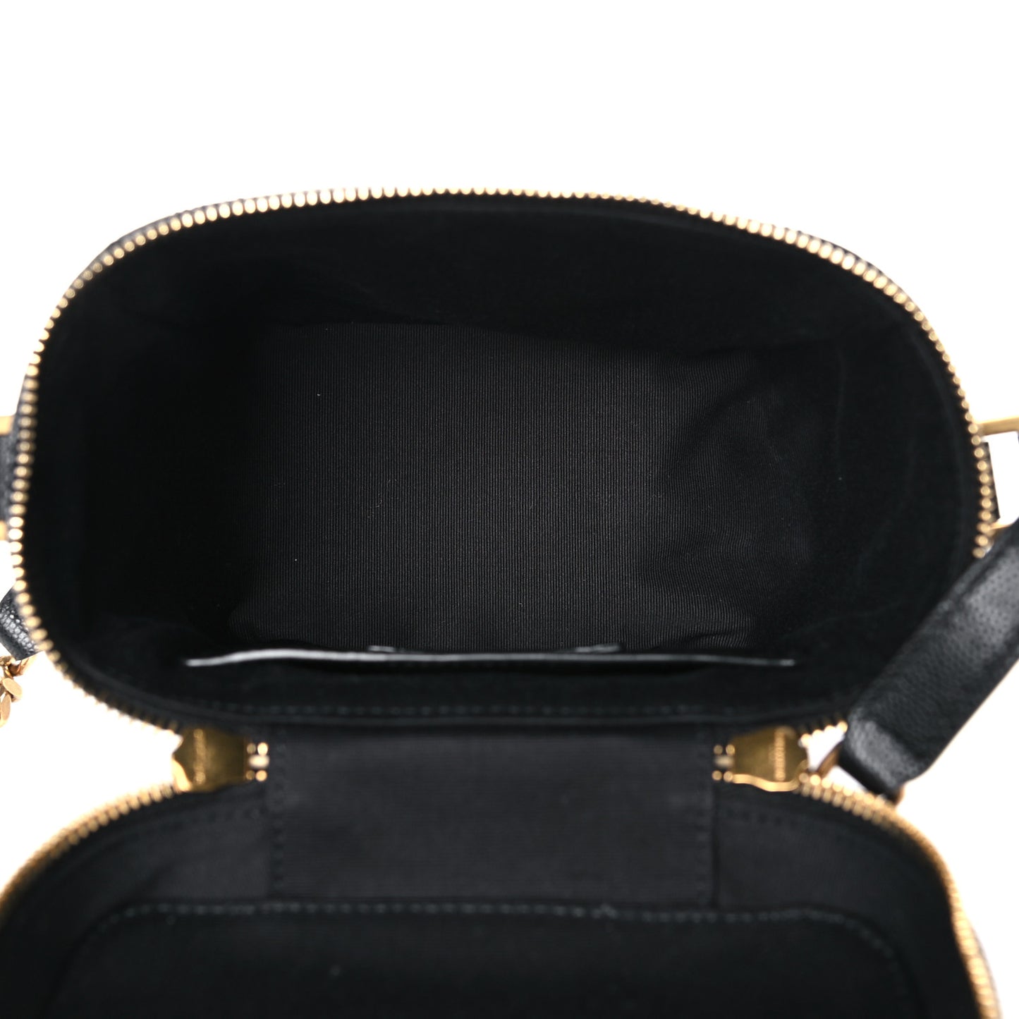 Grain de Poudre Quilted 80's Vanity Bag Black