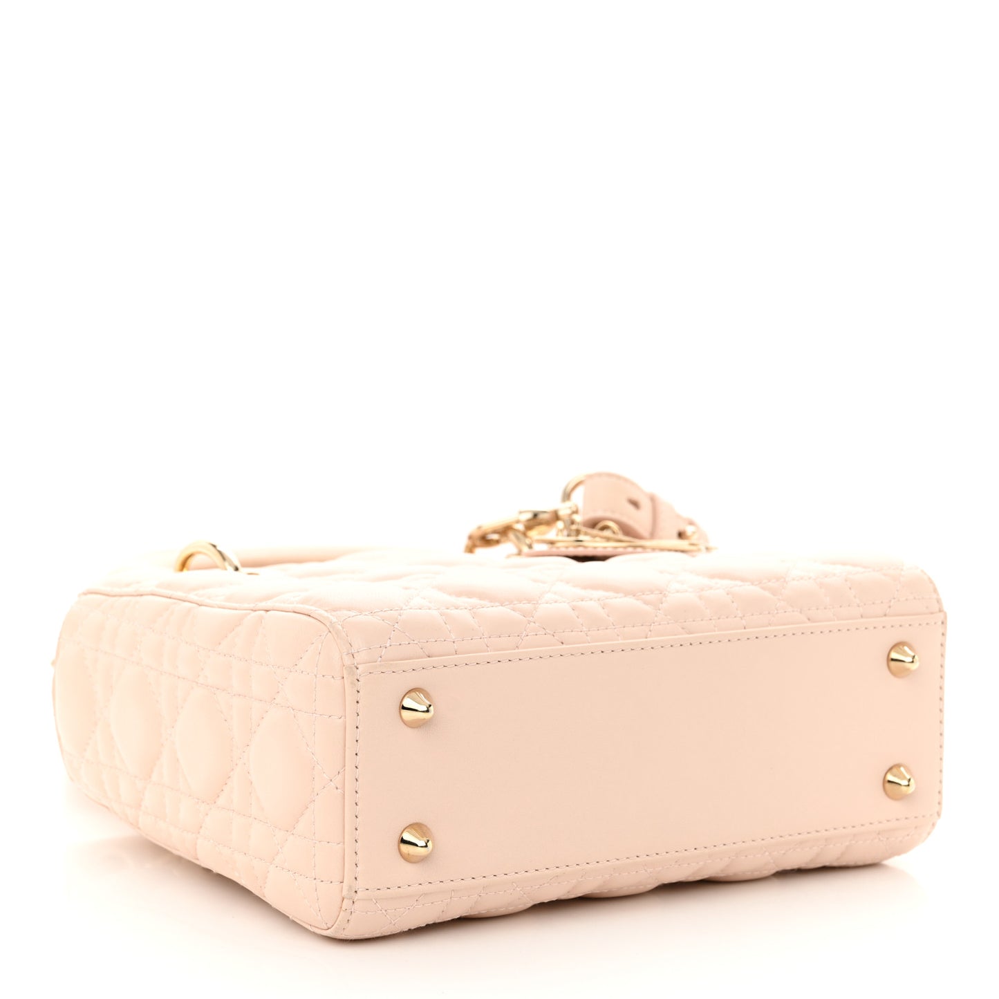 Lambskin Cannage Small Lucky Badges My Lady Dior Pink