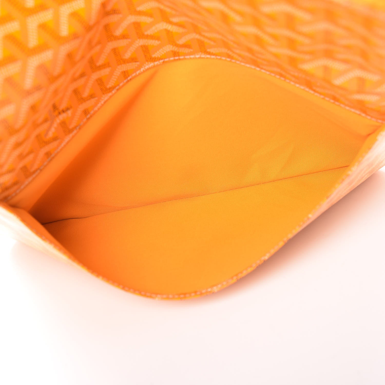 Goyard Goyardine Sainte Marie Soft Clutch Yellow 9 of 14